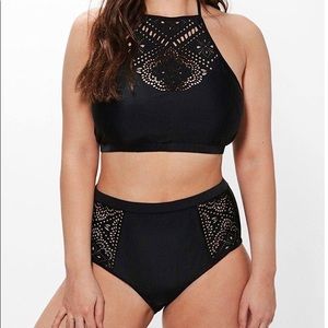 Boohoo size 16 Lyndsay high waist bikini